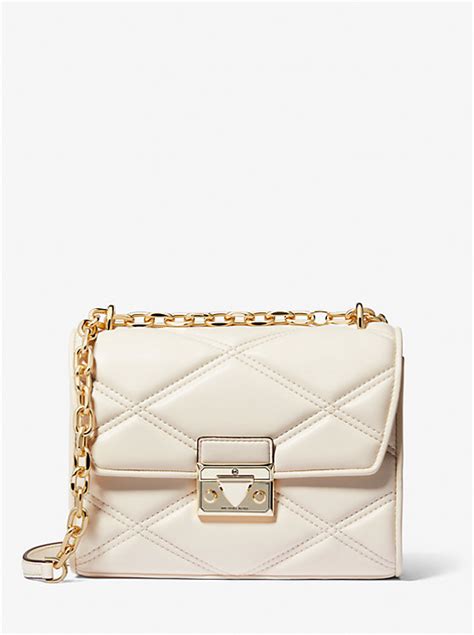 michael kors serena circle|Michael Kors Serena Small Quilted Crossbody Bag .